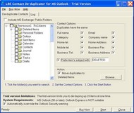 LBE Contact Deduplicator for MS Outlook screenshot